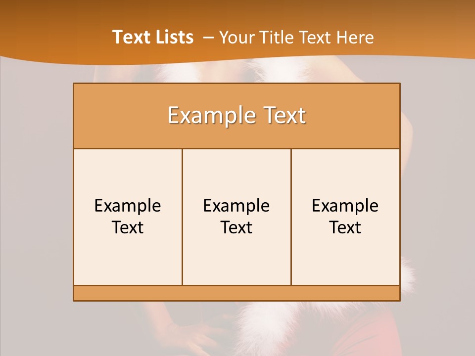 Claus Woman Happiness PowerPoint Template