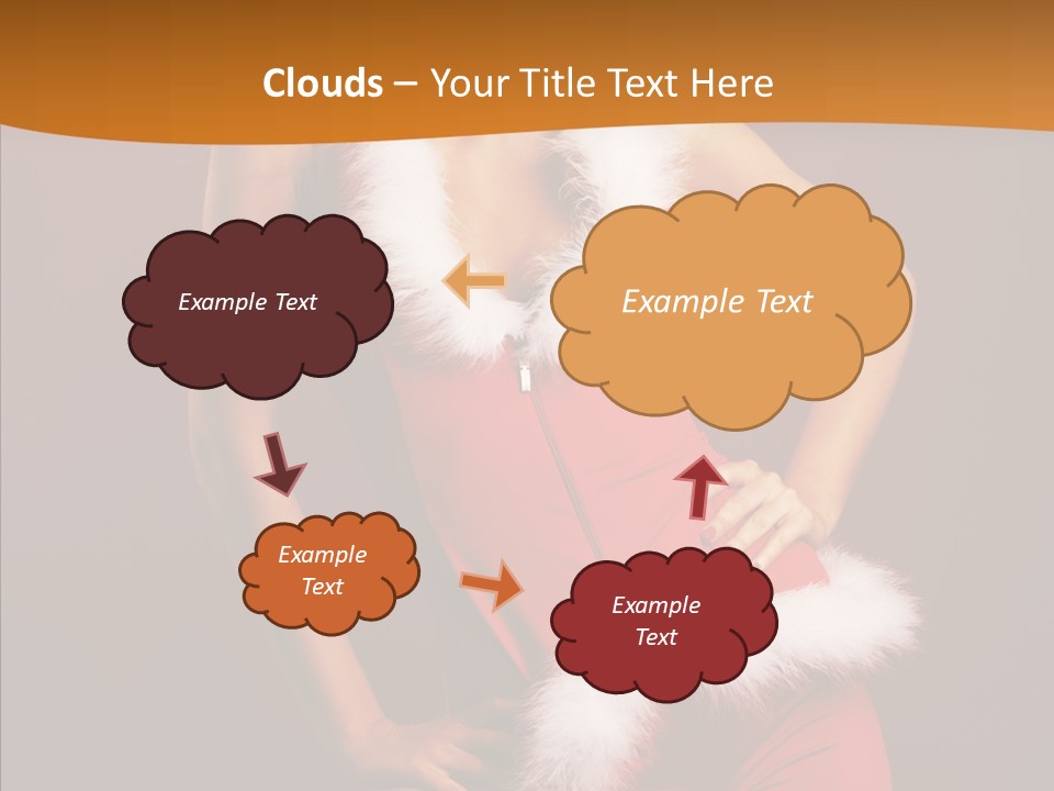 Claus Woman Happiness PowerPoint Template