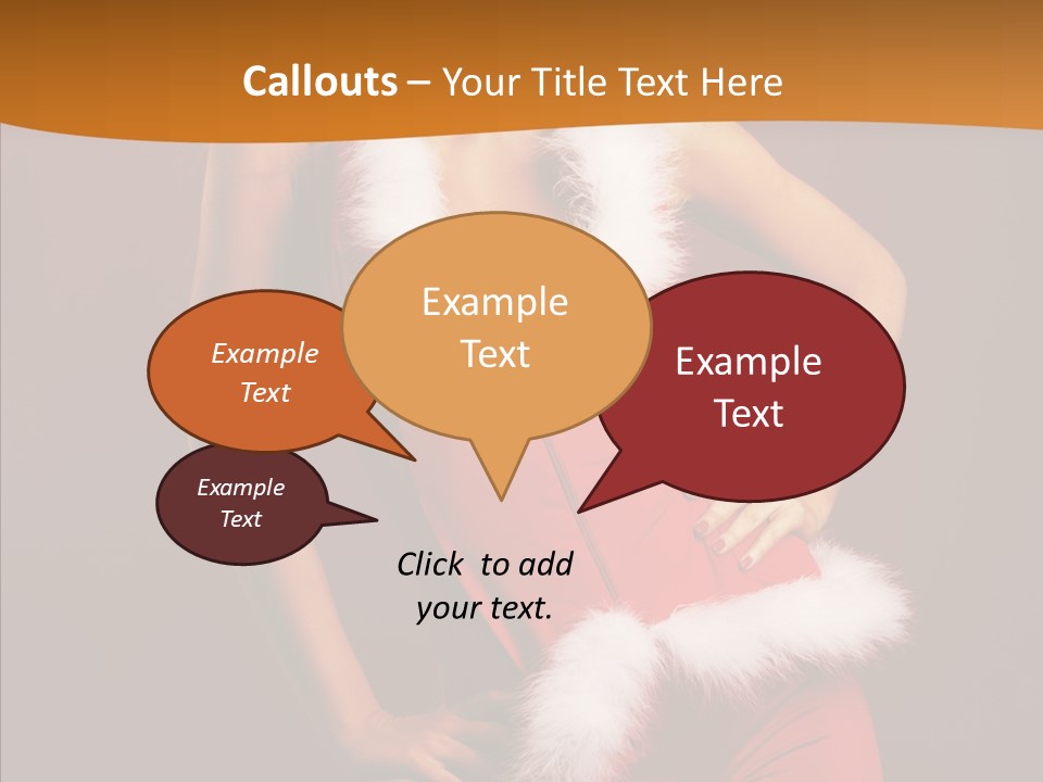 Claus Woman Happiness PowerPoint Template