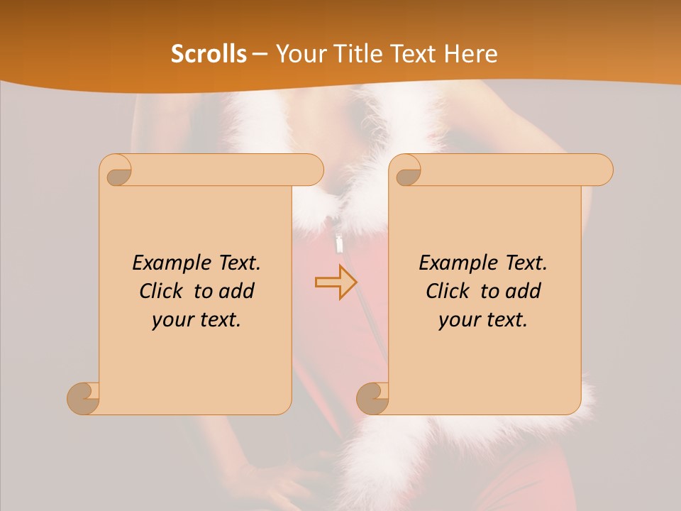 Claus Woman Happiness PowerPoint Template
