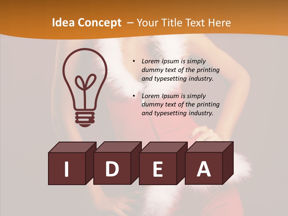 Claus Woman Happiness PowerPoint Template