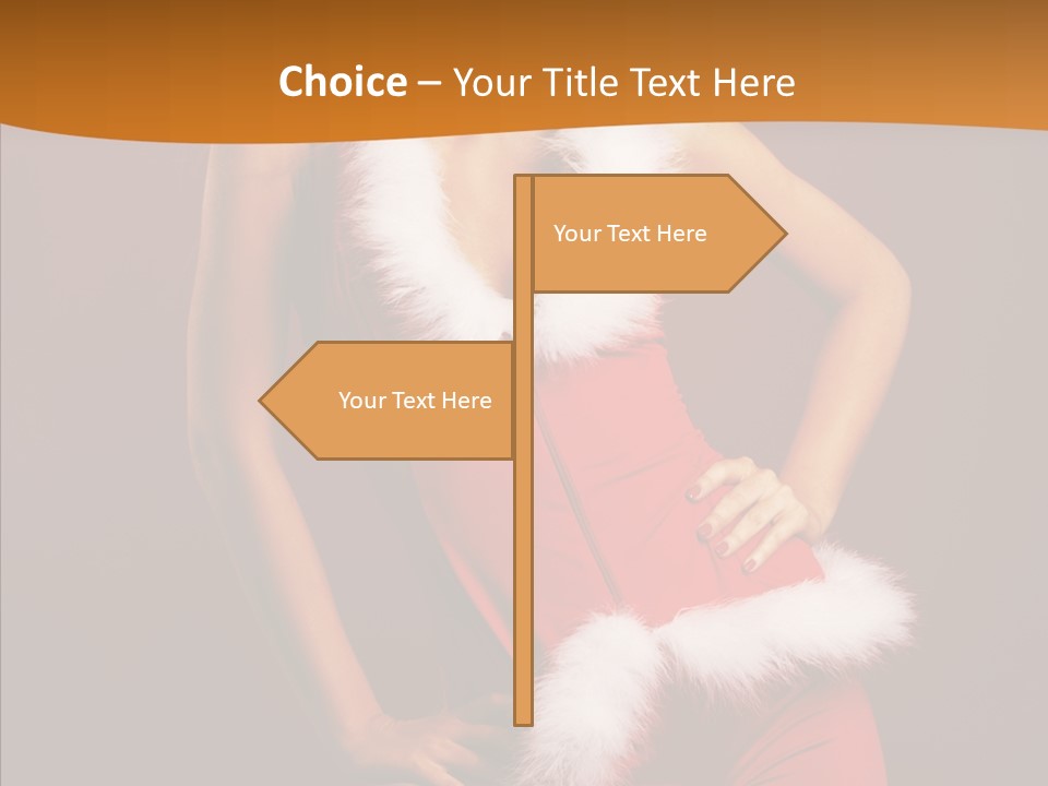Claus Woman Happiness PowerPoint Template