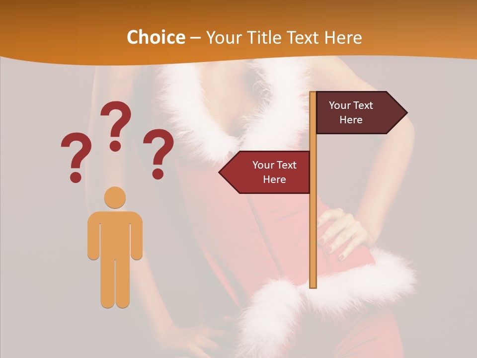 Claus Woman Happiness PowerPoint Template