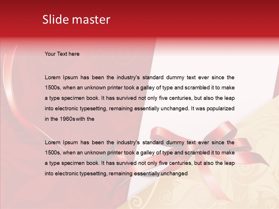 Visiting Decor Inscription PowerPoint Template