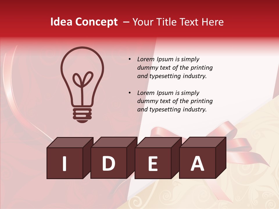 Visiting Decor Inscription PowerPoint Template