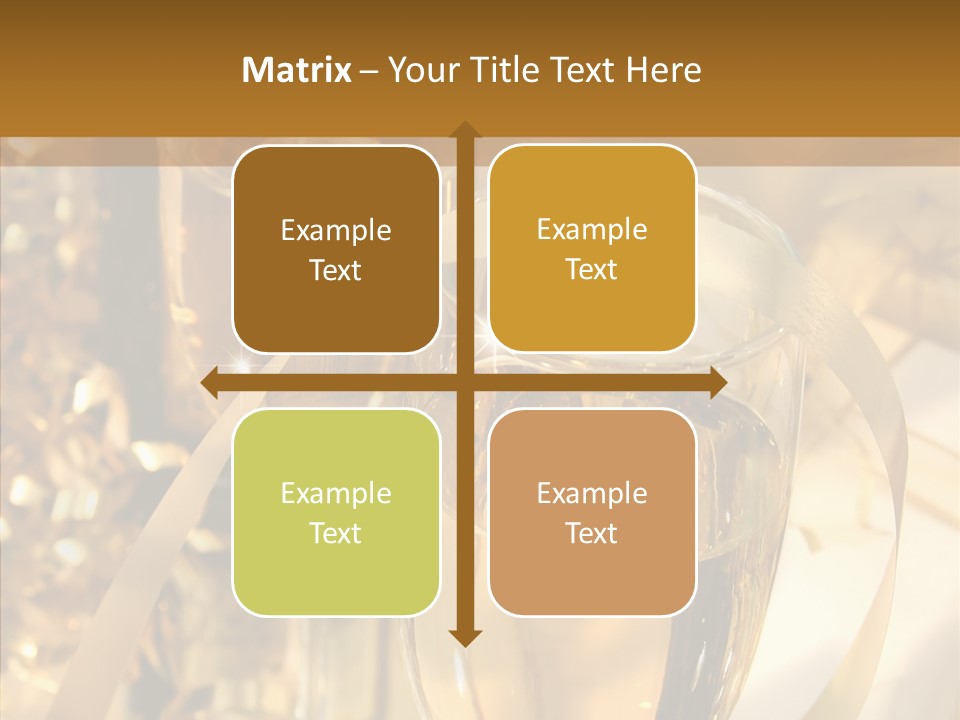 Beverage Neck Champagne PowerPoint Template