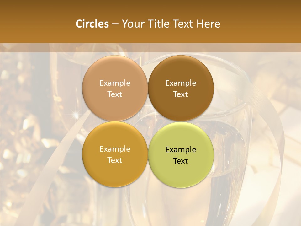 Beverage Neck Champagne PowerPoint Template