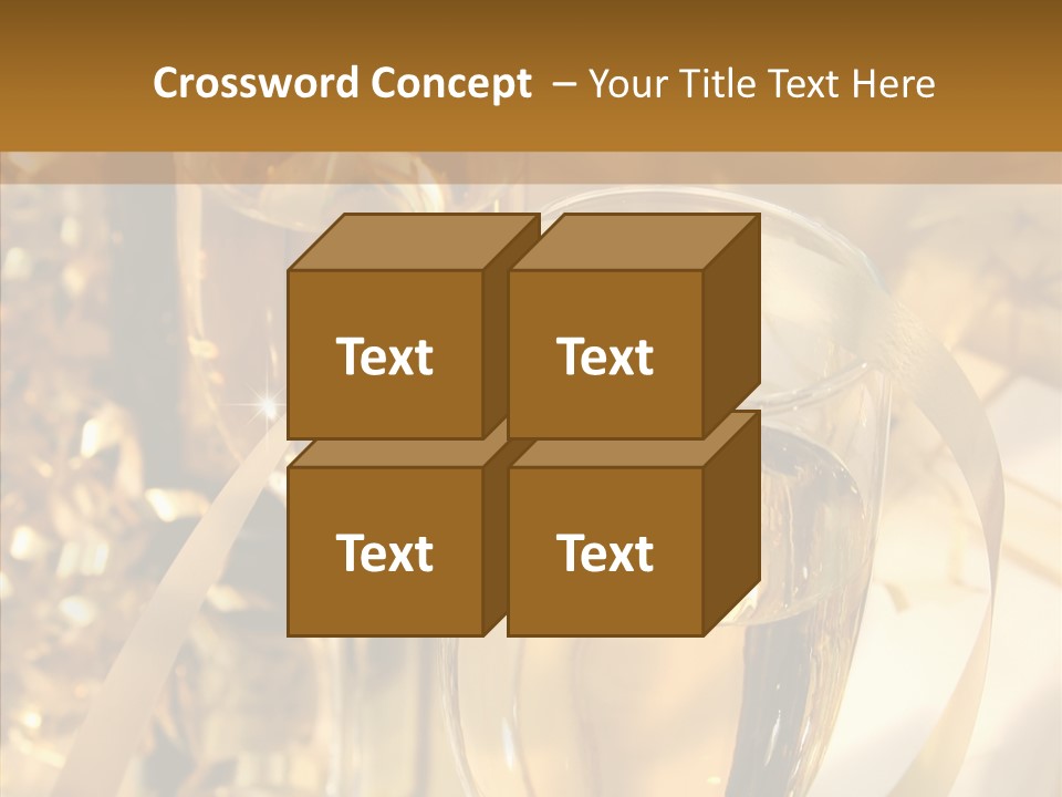 Beverage Neck Champagne PowerPoint Template