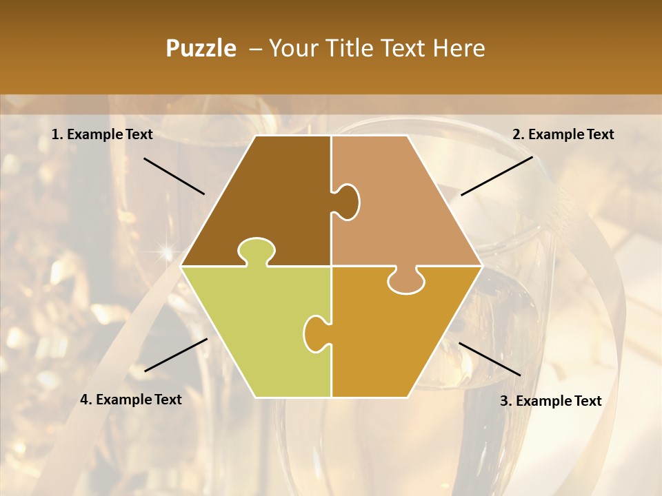 Beverage Neck Champagne PowerPoint Template