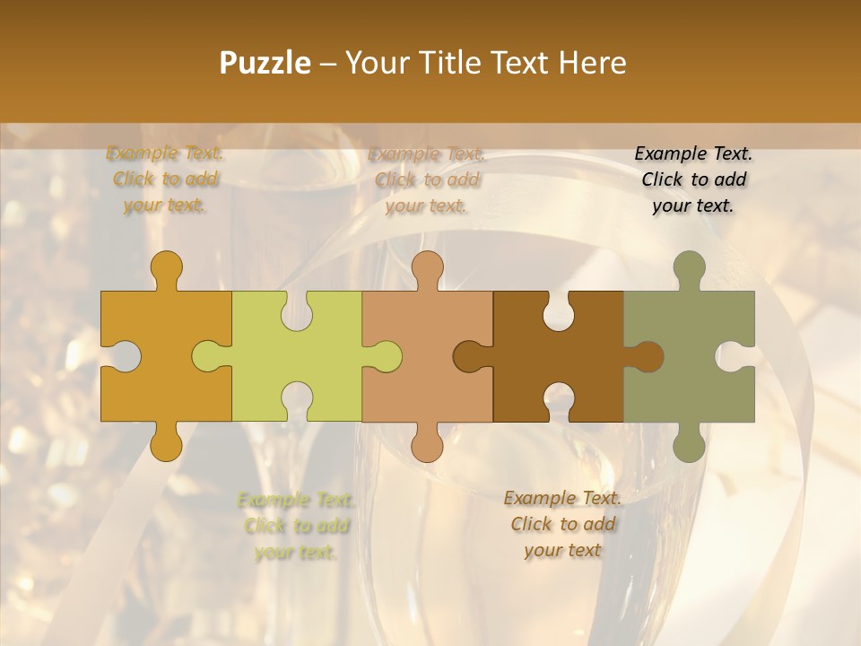 Beverage Neck Champagne PowerPoint Template