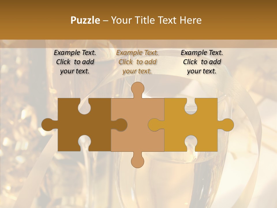 Beverage Neck Champagne PowerPoint Template