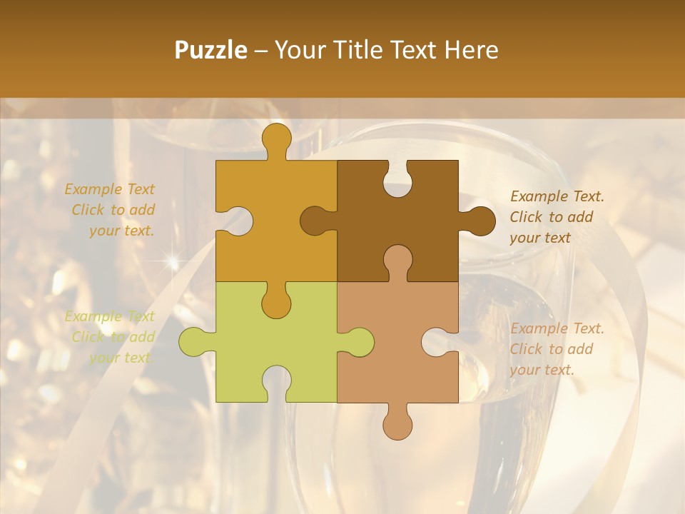 Beverage Neck Champagne PowerPoint Template