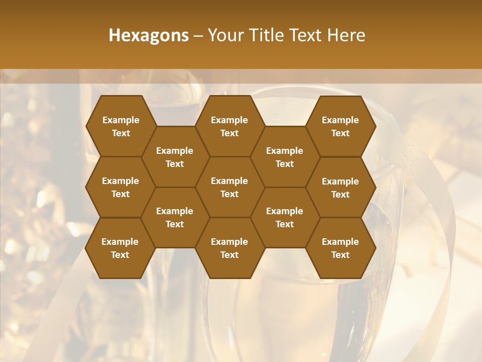 Beverage Neck Champagne PowerPoint Template