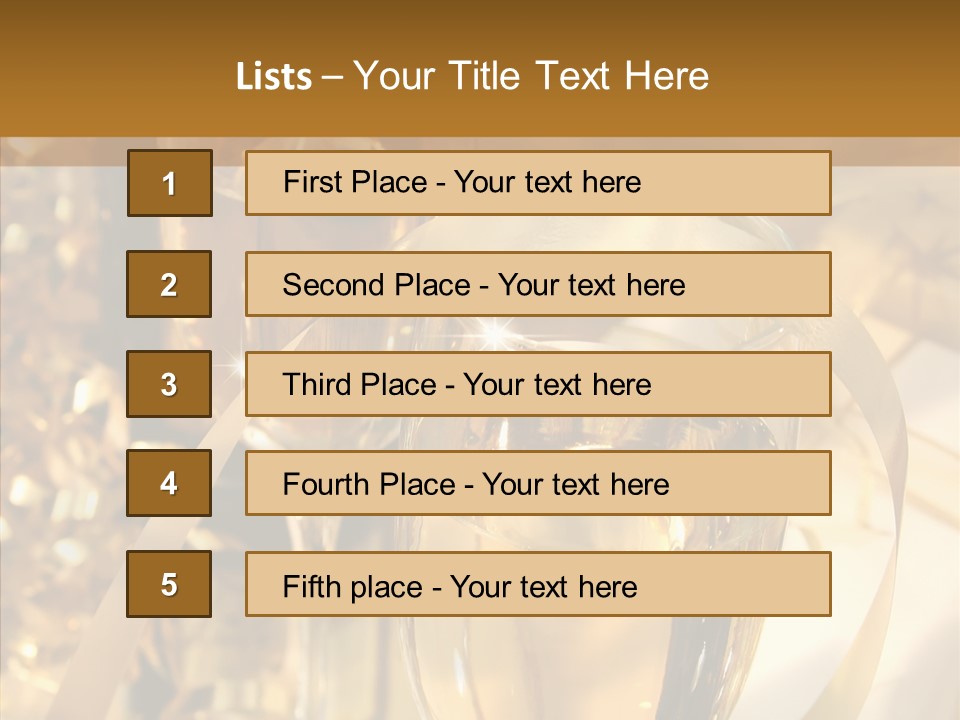 Beverage Neck Champagne PowerPoint Template