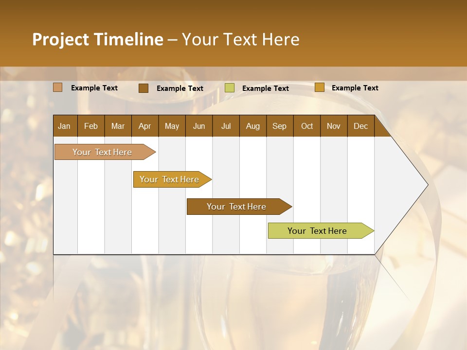 Beverage Neck Champagne PowerPoint Template