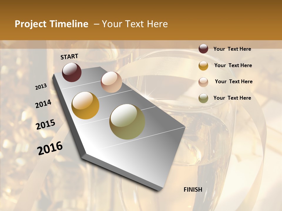 Beverage Neck Champagne PowerPoint Template