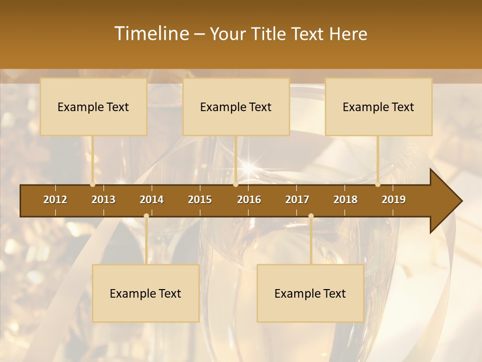 Beverage Neck Champagne PowerPoint Template