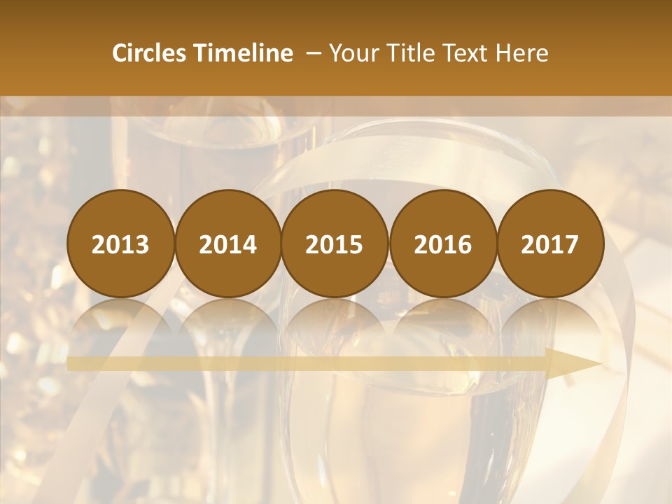 Beverage Neck Champagne PowerPoint Template