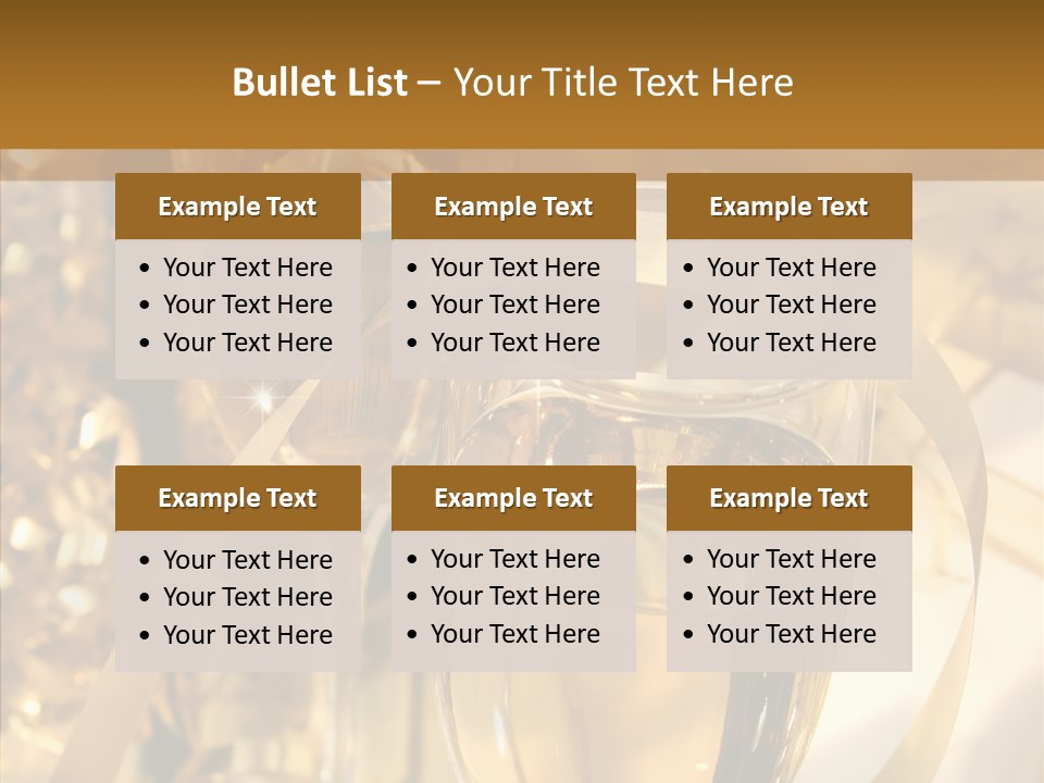 Beverage Neck Champagne PowerPoint Template