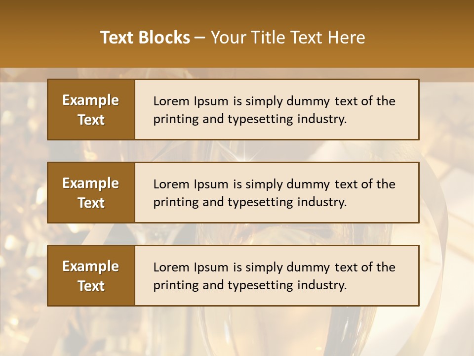 Beverage Neck Champagne PowerPoint Template