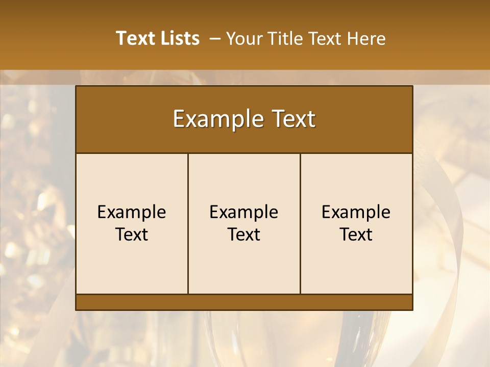 Beverage Neck Champagne PowerPoint Template