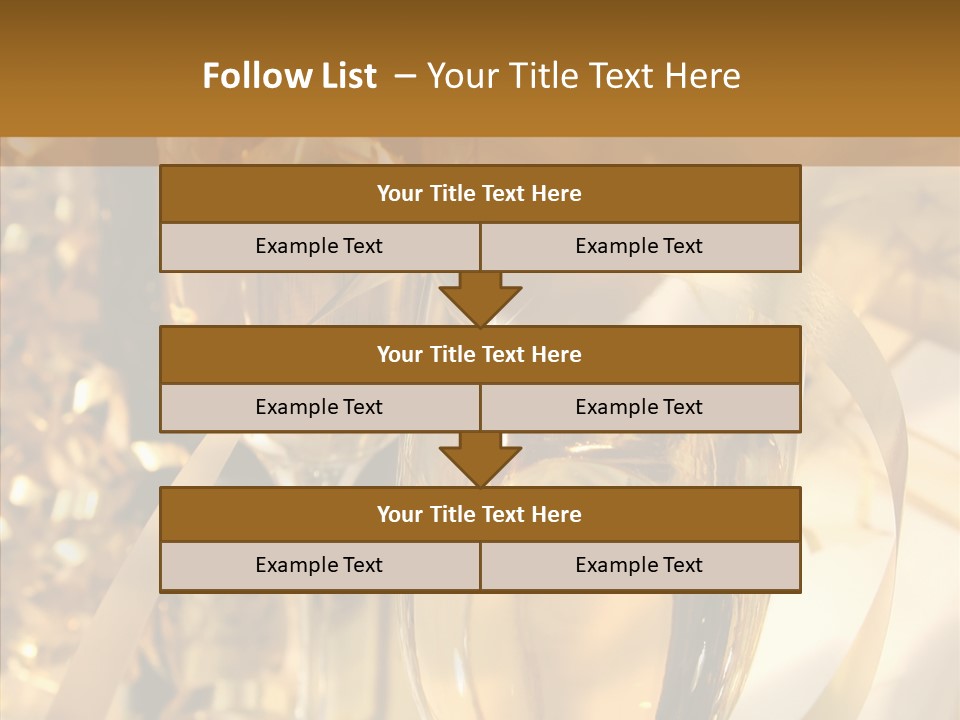 Beverage Neck Champagne PowerPoint Template