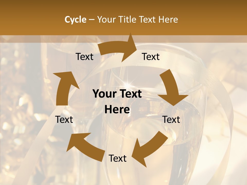 Beverage Neck Champagne PowerPoint Template