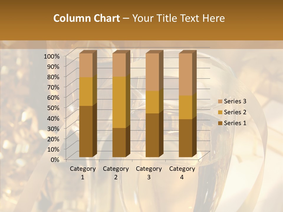 Beverage Neck Champagne PowerPoint Template