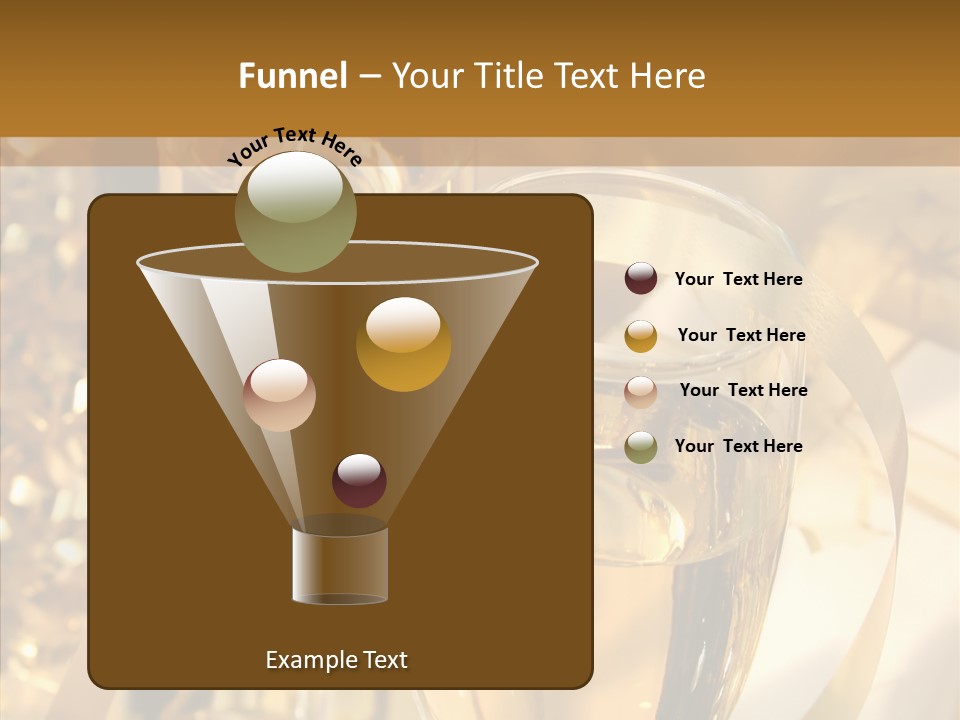Beverage Neck Champagne PowerPoint Template