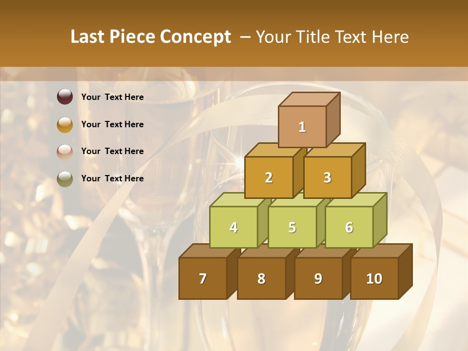 Beverage Neck Champagne PowerPoint Template