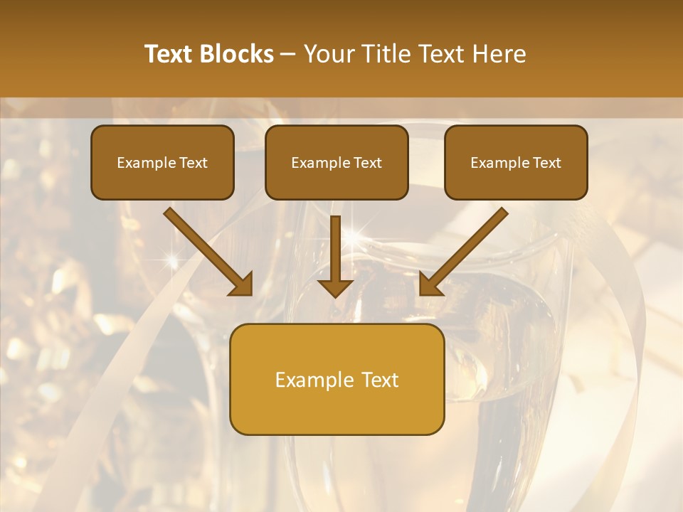 Beverage Neck Champagne PowerPoint Template
