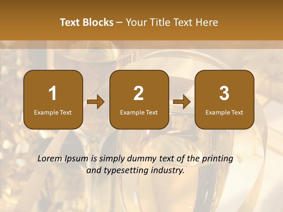 Beverage Neck Champagne PowerPoint Template