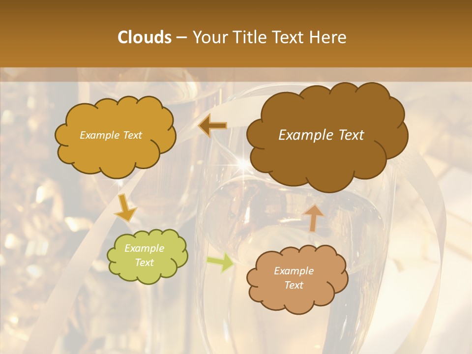 Beverage Neck Champagne PowerPoint Template