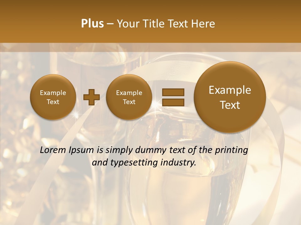 Beverage Neck Champagne PowerPoint Template