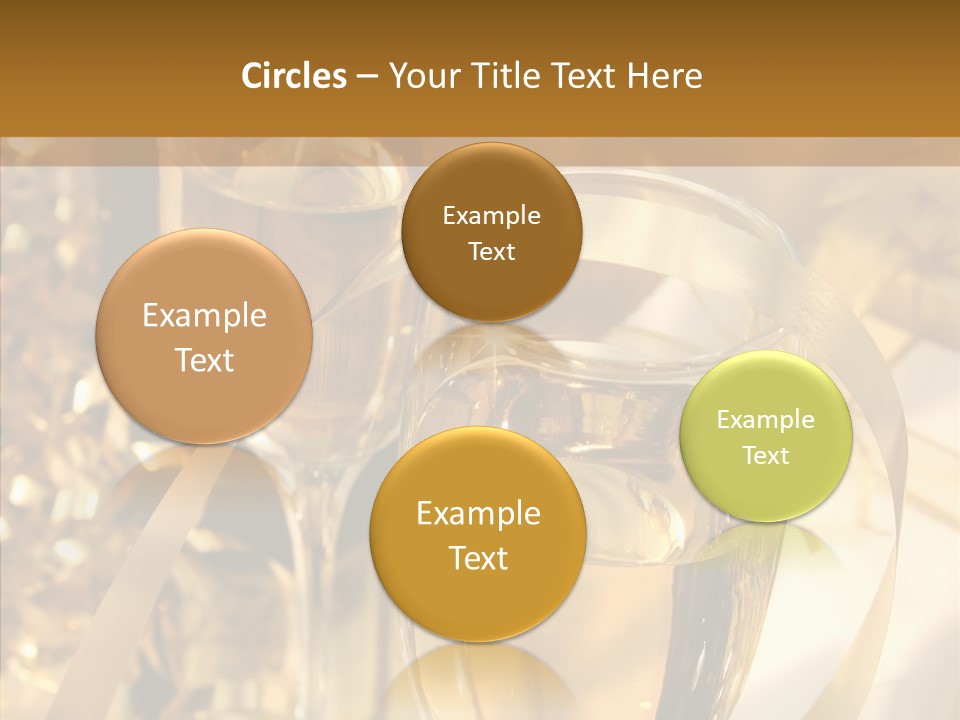 Beverage Neck Champagne PowerPoint Template