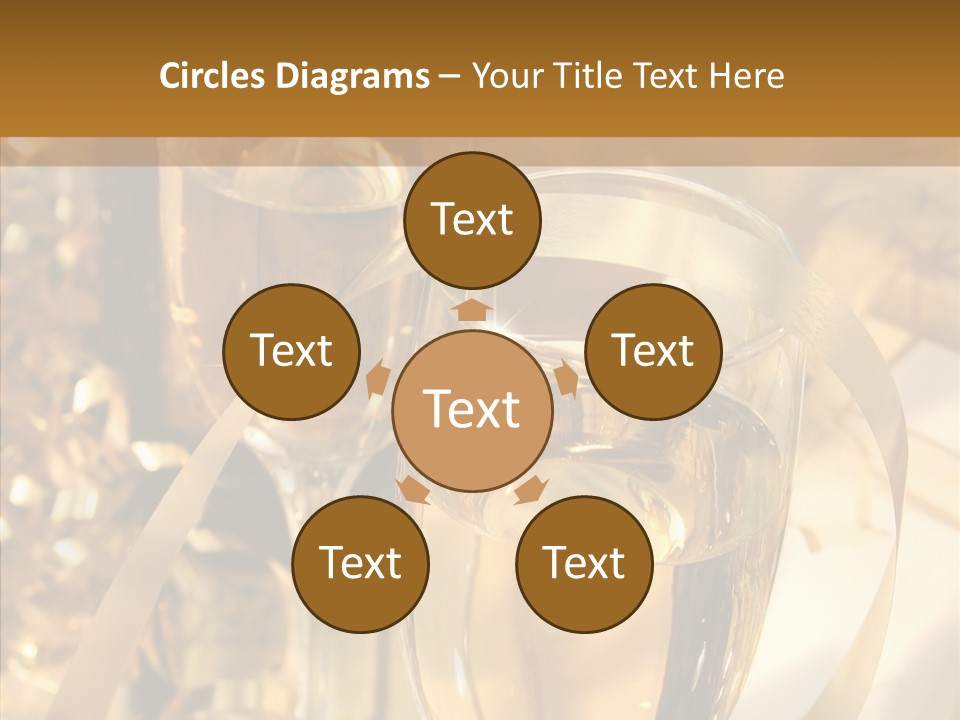 Beverage Neck Champagne PowerPoint Template