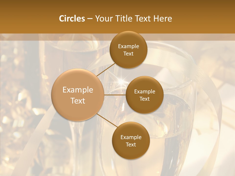 Beverage Neck Champagne PowerPoint Template