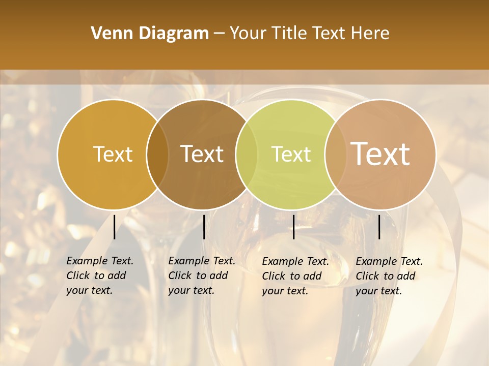 Beverage Neck Champagne PowerPoint Template