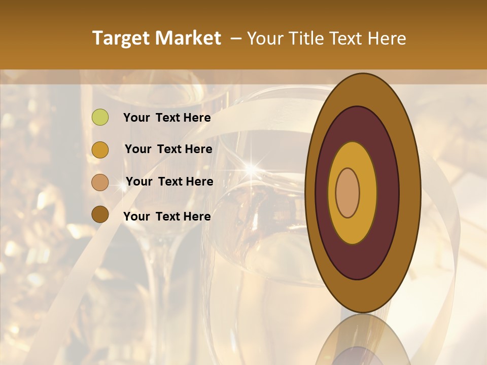 Beverage Neck Champagne PowerPoint Template