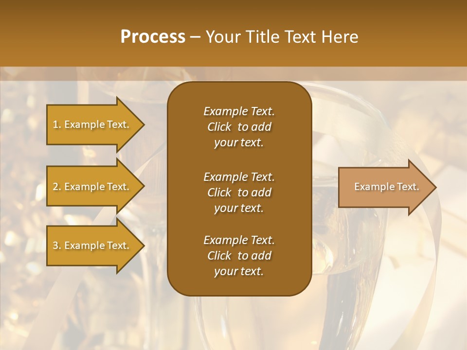 Beverage Neck Champagne PowerPoint Template