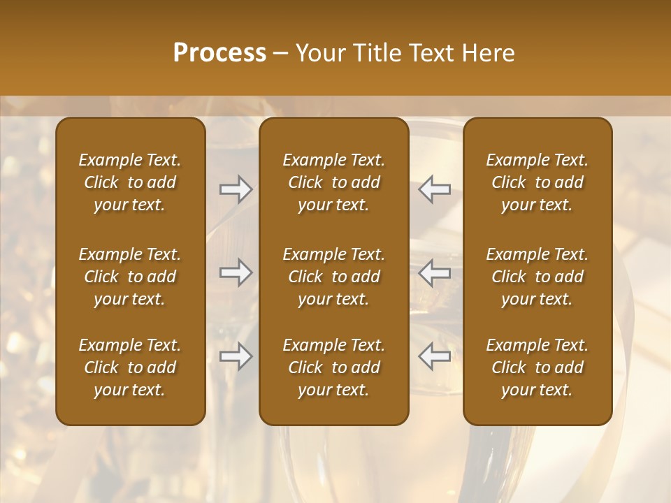 Beverage Neck Champagne PowerPoint Template