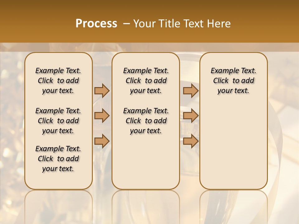 Beverage Neck Champagne PowerPoint Template