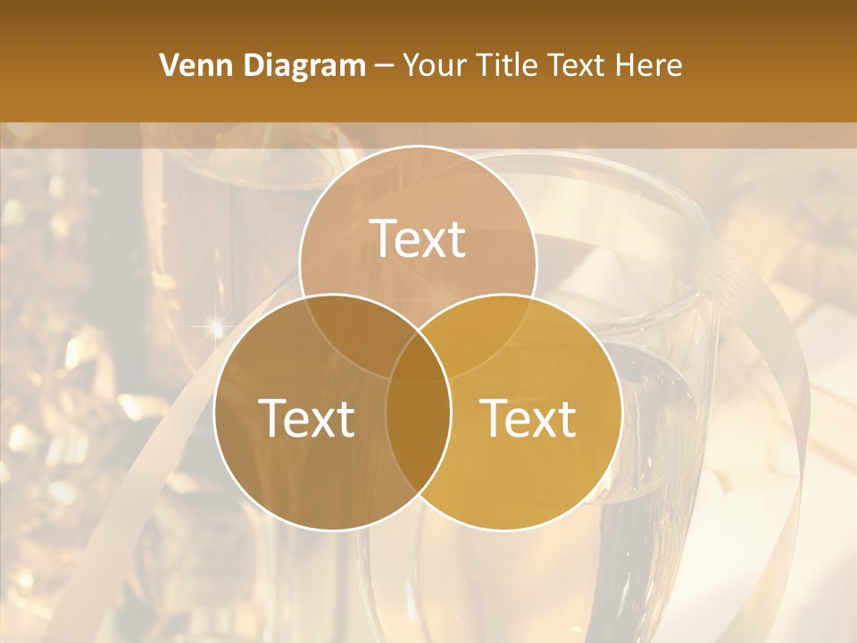 Beverage Neck Champagne PowerPoint Template