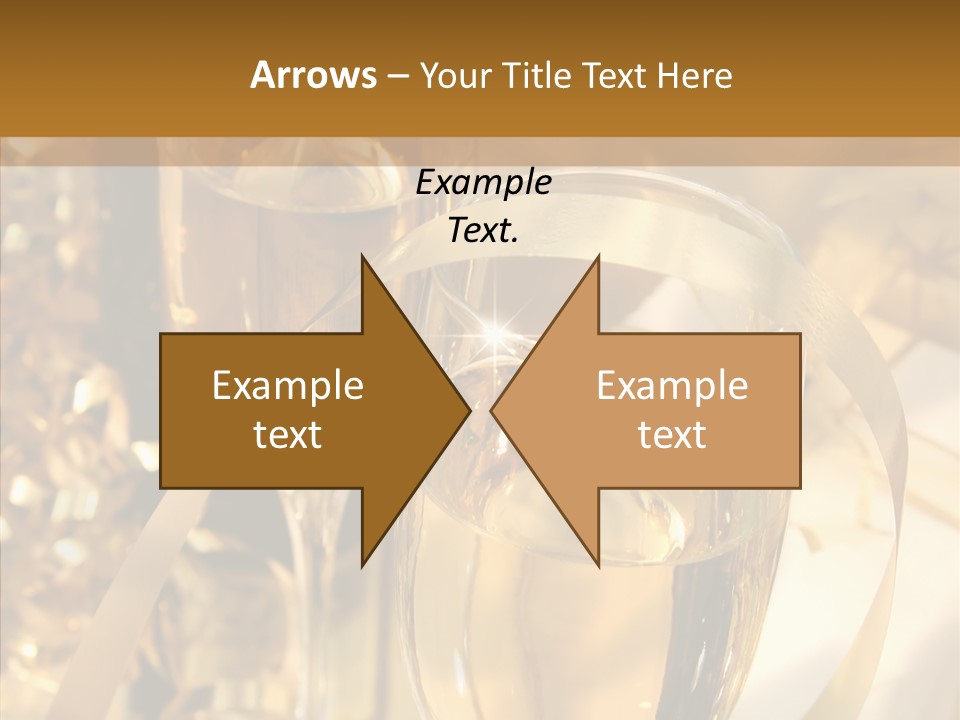 Beverage Neck Champagne PowerPoint Template