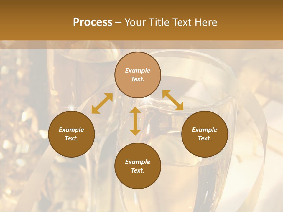 Beverage Neck Champagne PowerPoint Template