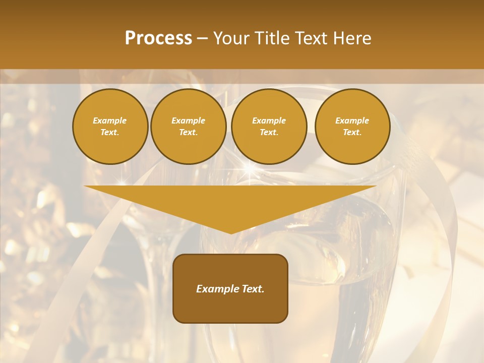 Beverage Neck Champagne PowerPoint Template