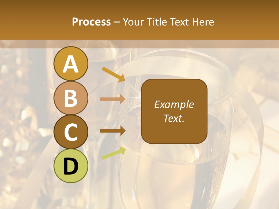 Beverage Neck Champagne PowerPoint Template