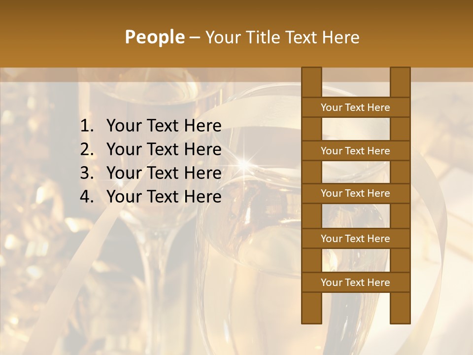 Beverage Neck Champagne PowerPoint Template