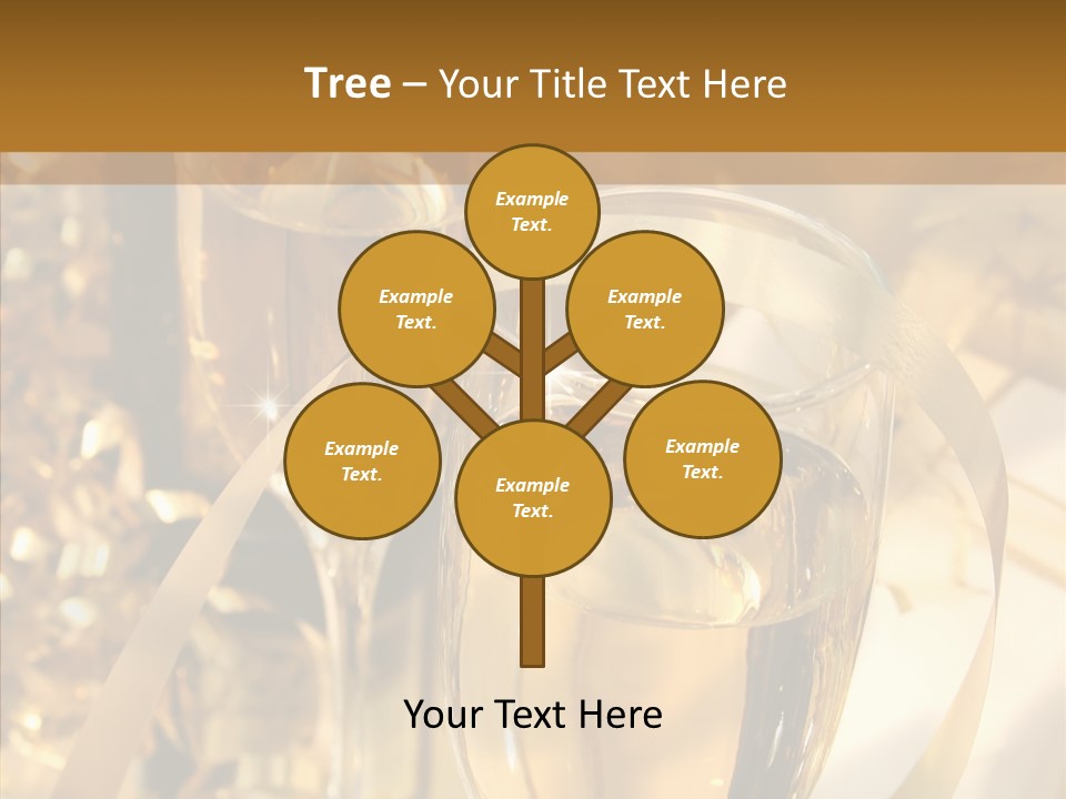 Beverage Neck Champagne PowerPoint Template