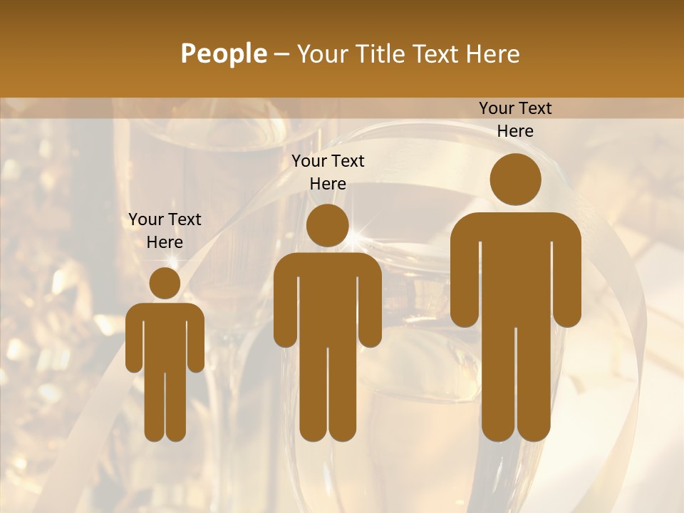 Beverage Neck Champagne PowerPoint Template